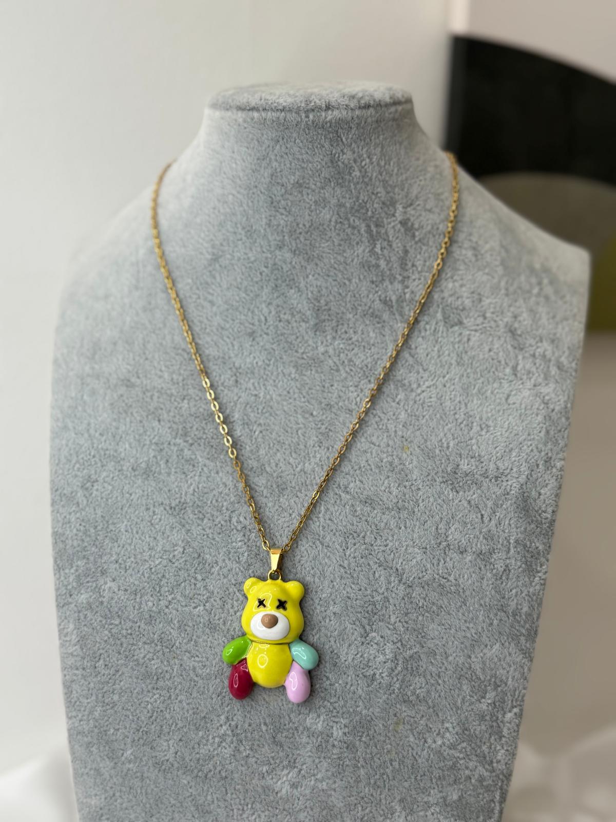 Collana Teddy Arcobaleno